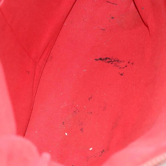 LOUIS VUITTON Hand Bag 2way 2014Stainless Steel Red LV Auth 126285 - Picture 11 of 16